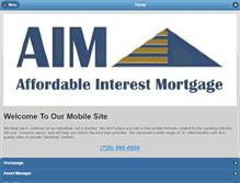 Tablet Screenshot of aimortgage.net